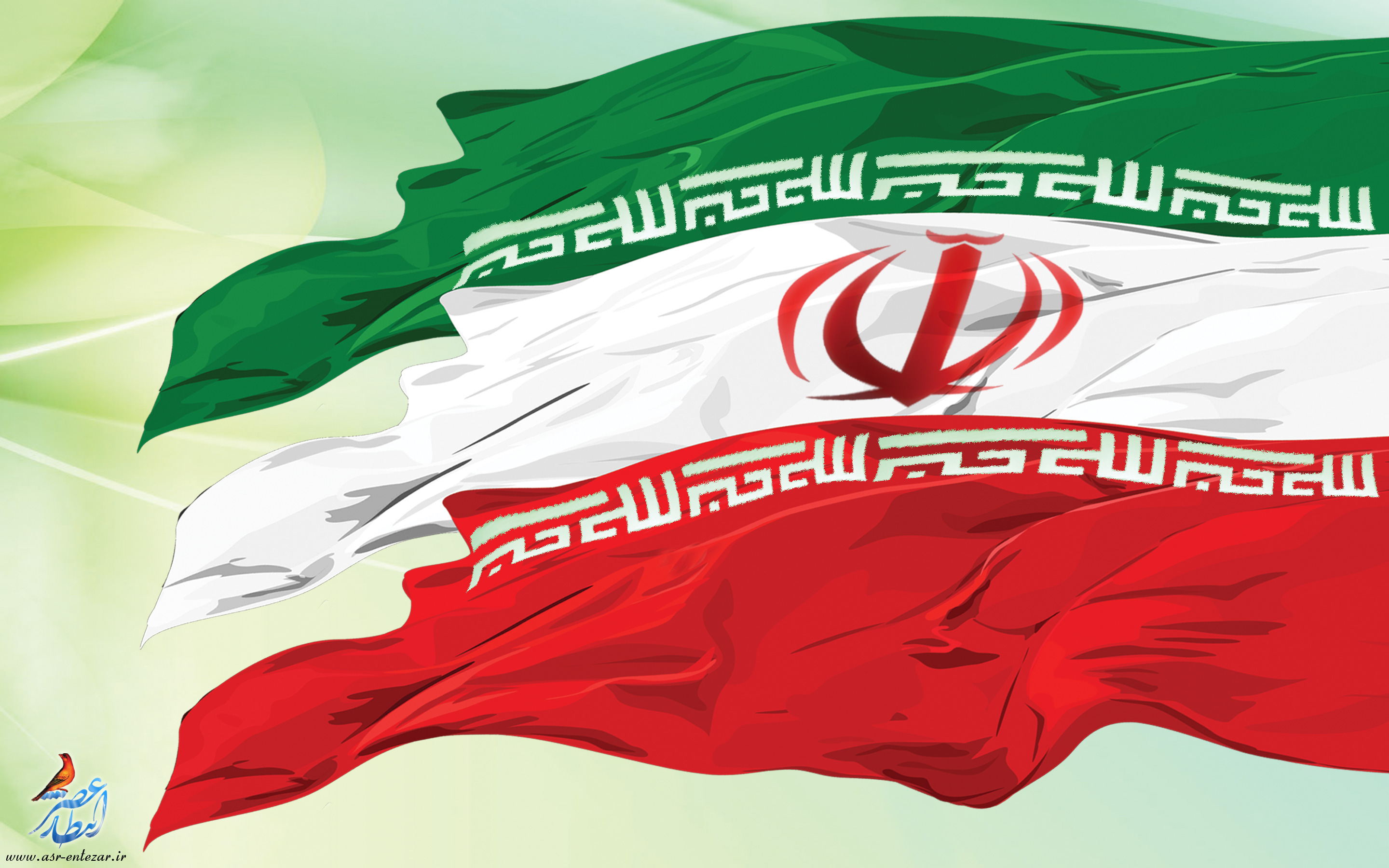 عکس زیبا از پرچم ایران
