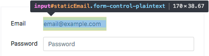 bootstrap .form-control-plaintext